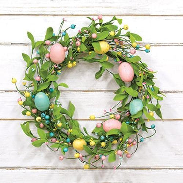 Easter Eggs & Herb Leaves Wreath, 20